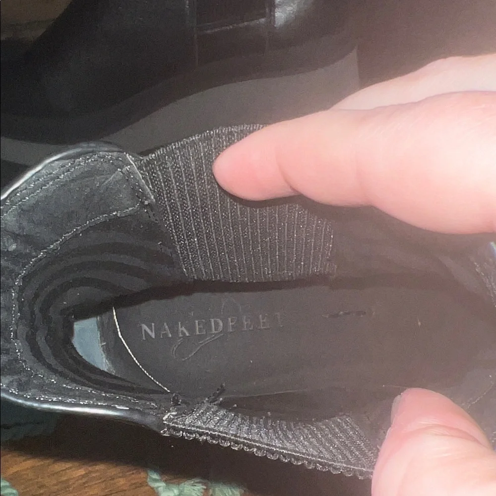 Naked Feet Black Guild Platform Boots
